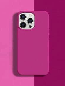 Liquid Silicone 3-Layer Full Coverage Soft Rubber Phone Case, Shock-Proof Protective Cover With Anti-Scratch Microfiber Lining, Compatible With IPhone 17, 17 Air, 17 Pro, 17 Pro Max, 13, 11, 16 Pro Max, 15, 14 Plus, 12 - Pitaya - View 2