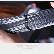 50pcs Black Thick Garbage Bags, Heavy Duty, 32*52cm, Large Capacity, Reusable, Kitchen & Outdoor Trash Bags - Black - View 4