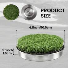 FINGER TEN 高尔夫球洞杯推杆果岭套装（1个装），3.94英寸推杆果岭洞杯，带重型金属底座，适用于后院练习和家庭模拟草坪。 - 綠色 - 查看 5