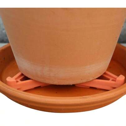 3pcs Flower Pot Feet Pads, Invisible Pot Stands, Breathable Anti-Corrosion Root Pad, Non-Slip Pot Tray, Suitable For Garden, Lawn, Terrace, Gardening Supplies