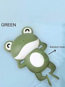 1pc Funny Swimming Frog Bath Toy, Frog Swimming Water Toy, Parent-Child Interactive Game, Birthday Water Play Gift For Kids, Foldable Beach Toy, Outdoor Water Play, Pool - Multicolor - View 12