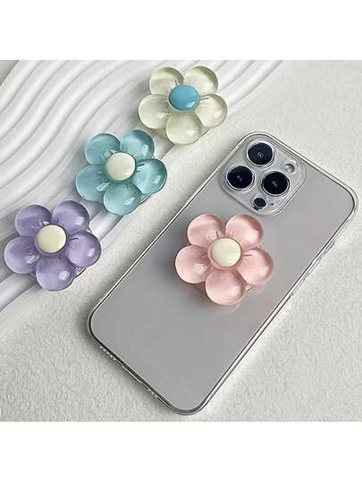 Cute Flower Expandable Creative Phone Grip Stand, Adhesive Foldable Slouchy Desk Flower Stand, Perfect Phone Gift, Halloween Gift, Christmas Gift, Suitable For IPhone, Android Phones, Birthday Gift, Gift For Family And Friends, Retractable Phone Stand, Phone Accessory