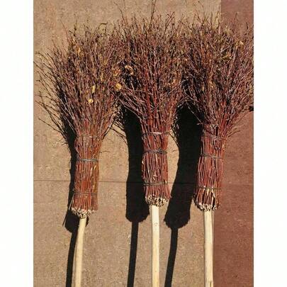 140cm Besom Broom Witches Broomstick Decorated For Halloween Theater Etc 369