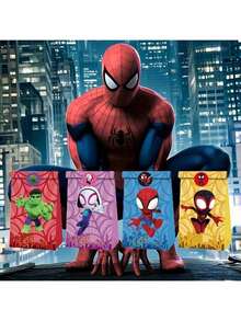 12pcs Passionate Hero Style Marvel Gift Bag, Children's Birthday Party Souvenir, Theme Party Gift Bag. - Multicolor - View 3