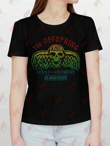 Offspring Ixnay On The Hombre 25th Crowned Skull T-Shirt - Black - View 1