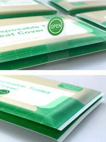 100-Piece Portable Toilet Seat Cover Paper, Suitable For Adults, Disposable Or Flushable, A Must-Have For Travel, Ideal For Airplanes, Road Trips, Camping, And Hotels. Can Be Placed In Toiletry Bags, Makeup Bags, Beach Bags, Vacation Bags, Backpacks, Travel Accessories, Summer Essentials, And Study Supplies. - View 9