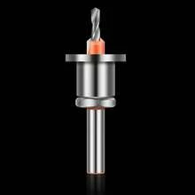 Broca escalonada con tope de profundidad, cabezal de broca avellanadora de aleación, broca para trabajos en madera con instalación de tornillo - Broca avellanada - Ver 9