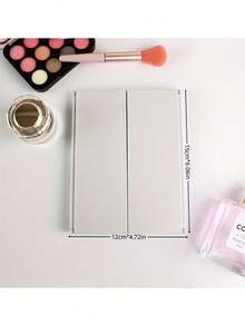 Gương gấp 3 cánh, góc nhìn 360°, mặt kính ABS, gương cầm tay thích hợp cho cắt tóc, cạo râu, trang điểm, gương trong suốt chống sương mù độ nét cao, có thể gập lại, di động, dễ sử dụng, thích hợp cho trang điểm, du lịch, làm quà tặng, không cần pin. - Nhiều màu - Xem 10