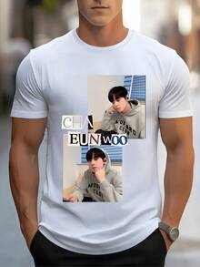 Fotografía moderna que muestra dos retratos de un joven con sudadera y auriculares frente a una ventana transmitiendo calma y concentración en un ambiente urbano relajado ideal para expresar sencillez y confianza camiseta de hombre casual cómoda para uso diario - Blanco - Ver 8