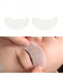 [100% Silk] 50/30 Pairs Eyelash Extension Patches, Non-Woven Fabric Eye Beauty Makeup Eye Mask Stickers - Silver - View 3