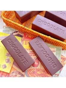 Soft Chocolate Bar Slow Rebound Stress Relief Squeeze Toy - Multicolor - View 6