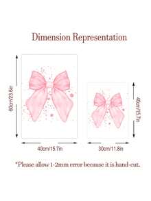 3pcs Personalized Pink Ribbon Wall Art Poster Customized Name Children's Room Decor Inkjet Painting Pink Bow Sweet Style Modern Cute Hanging Picture Minimalist Apartment Bedroom Living Room Decor Baby Girl Birthday Gift Unframed - Pink - View 6