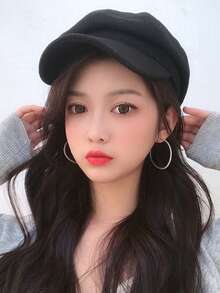 时尚镶满水钻金色10厘米/9厘米/8厘米耳环，女士款 - 885金色大號耳圈 - 查看 7