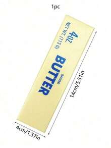 1pc Butter Squishy Toy, Yellow Cream Stick Soft Toy With Cream Scent - Good For Play And Stress Relief Toys Sensory Fidget Toys Goody Bag Party Favors Pinata Filler Carnival Stocking Stuffers Birthday Gifts Mother's Day Graduation - 多色的 - 查看 6