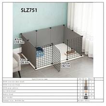 Detachable & Assembled Puppy Playpen, Small Dog/Rabbit/Kitten Indoor Safety Fence - Multicolor - View 14