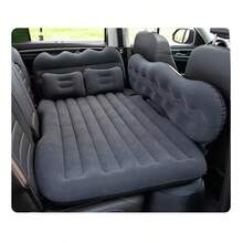 Inflatable Car Air Mattress For SUV Back Seat, Portable Travel Camping Bed With 2 Air Pillows And Electric Pump, Universal Car Sleeping Pad For Road Trips And Outdoor Adventures,Car Accessories,Nflatable Car Bed - màu đen - Xem 10