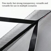 1 pieza Malla anti mosquitos y moscas autoadhesiva de color negro, apta para cocina, alféizar de ventana de sala de estar, pantalla anti insectos DIY - Negro - Ver 6