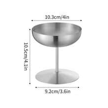 1pc Stainless Steel Ice Cream Cup, Dessert Cup, Champagne Cup With Pedestal, Pudding Cup, Martini Cup, Cocktail Cup, Wine Cup, Cake Cup, Sauce Cup, Appetizer Cup, Dessert Cup, Gold/Silver Stainless Steel 304 - Multicolor - View 8