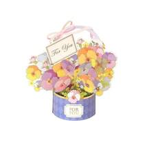 Pop Up Flower Basket Card, 3D Pop Up Flower Basket 3D Greeting Card, Gift Simple 3D Design 3D Card Mothers Day - Multicolor - View 10