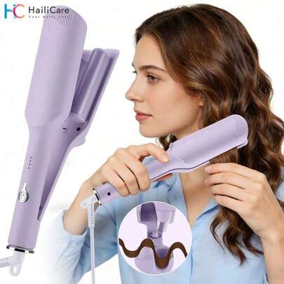 Hailicare 32mm Hair Curler With Negative Ions, 4 Temperature Settings, 30s Fast Heating,Creates Long-Lasting Beach Waves,Perfect Gift For Girlfriend