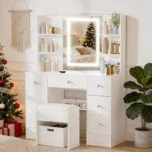 Vanities & Vanity Benches - White - View 4