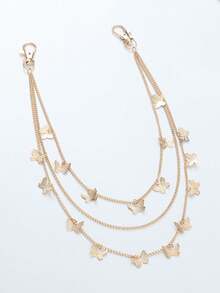 1件时尚蝴蝶多层流苏吊坠裙链/裤链，适合日常佩戴、约会、派对等场合 - 彩色 - 查看 11