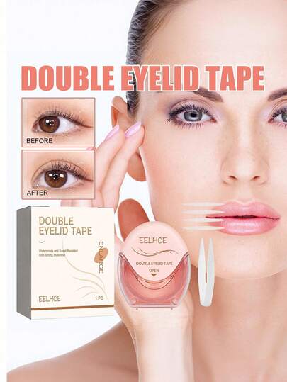 1盒自然隐形双眼皮贴，透气持久，防汗防水。可提拉眼皮，适用于单眼皮下垂和双眼皮不对称。情人节完美礼物。