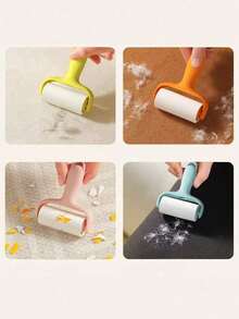 1/2Pcs Mini Lint Roller With Replaceable Sticky Sheets, Compact And Portable, Removes High-Adhesion Hair (Including Cat Hair) - Regular Model - View 10