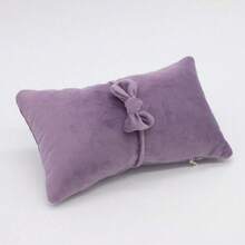 Newborn Photography Props Pillow With Bow Soft Velvet Baby Posing Pillows Bowknot Set Bed Basket Cushion Mat Studio Shooting Accessories - Multi - View 12
