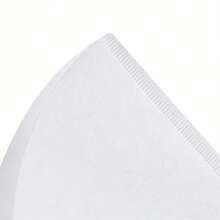50/100/150/200/300pcs Coffee Filter Paper, Cone-Shaped Filter Paper, Easy To Use, Upgraded Design, V02 Size, Suitable For Pour-Over Coffee And Drip Coffee Makers. V-Shaped Pour-Over Coffee Filter Paper - Back To School Essential. - White - View 4