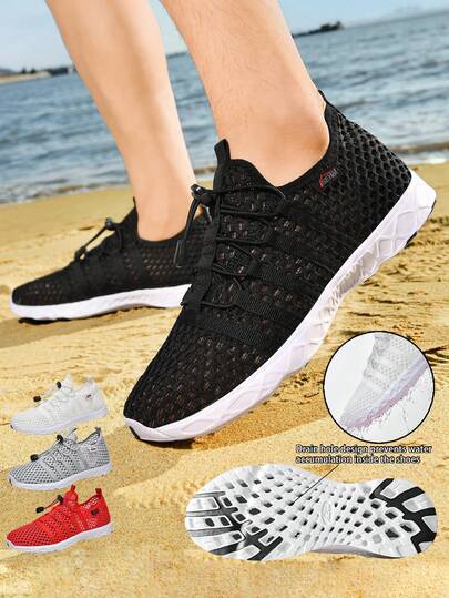Giày lội nước ngoài trời unisex với đế thoát nước, giày thể thao thoải mái thường ngày cho đi bộ đường dài, lướt sóng, kỳ nghỉ biển.