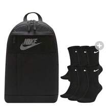 Nike Athletic Socks&Backpacks Dry Cushion Crew Training Anti-Slip Sweat Absorption Lightweight 6 Pairs SX4446-001&DD0562-010 - 黑與白 - 查看 2