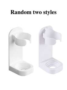 1/2/4pcs No Drill Electric Toothbrush Holder, Wall-Mounted Household Toothbrush Rack, Bathroom Toothbrush Storage Rack, Toothbrush Organizer, Home Bathroom Decor, Back To School, Fit 90% Electric Toothbrushes, Easy Installation, Bathroom Gadgets, Bathroom Accessories, Home Supplies(Black,White) - Multicolor - View 7