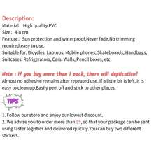 100pcs Cute Stickers, Retro Style Stickers, Art Creation, Children's Gift, Suitable For Bicycle, Guitar, Notebook - Multicolor - View 7