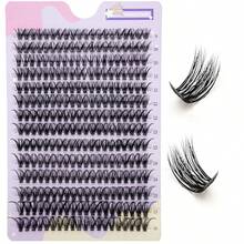 280片混合长度假睫毛，3D浓密，超薄0.05毫米，自然到浓密款式，适合初学者和角色扮演 - D - 查看 10