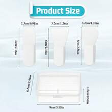 Set de 3 piezas de aplicadores de mascarilla facial de silicona, mini juego de brochas de maquillaje, herramientas de belleza portátiles para aplicar mascarilla facial, crema para ojos, loción corporal, suero, mantequilla corporal - 1 juego blanco - Ver 5