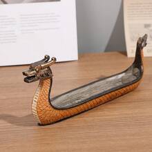 1 chiếc giá đỡ nhang hình thuyền rồng phong cách Bắc Âu cổ điển, vật trang trí để bàn, trang trí lối vào/phòng khách, quà tặng lư hương sáng tạo, điểm nhấn trang trí nhà cửa độc đáo, món quà tuyệt vời. - A - Xem 6
