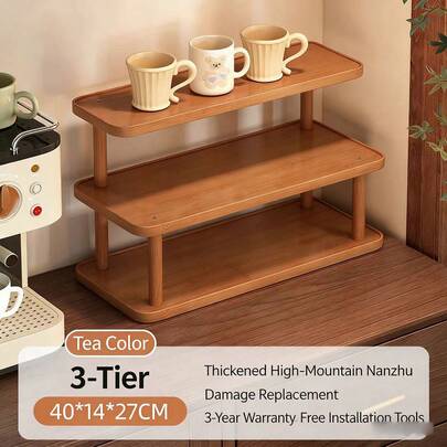 桌面收纳架，杯架整理架，多层杯架，适用于家庭餐桌、工作站茶具展示架、桌面收纳