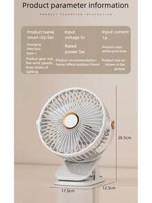 OBOVAY Portable Mini Handheld Clip-On USB Quiet Desktop Fan, High-Quality Student Dorm Small Cooling Ventilation Fan Air Conditioner, 500mAh - Multicolor - View 11