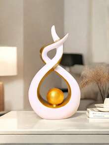 Tượng điêu khắc trừu tượng tối giản hiện đại, vật trang trí trung tâm bằng kim loại thanh lịch cho nhà, tượng nghệ thuật tối giản phù hợp cho phòng khách, tủ TV, kệ sách, bàn làm việc, lối vào, quà tân gia và quà cưới lý tưởng, điểm nhấn hiện đại cho phòng ngủ và bàn ăn - Phiên bản nâng cấp - Xem 11