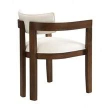 Dining Chairs - Walnut + Linen - View 10