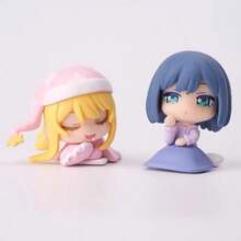 Oshi No Ko Shoulder To Shoulder Sleep Series Blind Box Figurine, Oshi No Ko B Komachi, Hoshino Ruriho, Hoshino Aqua, Hoshino Ai, Arishima Kana, Kurokawa Akane Cartoon Anime Bobblehead Figurine, Desktop, Car Decor, Otaku Gift For Friends And Family - Multicolor - View 5