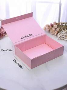 1pc Customizable Gift Box With Lid, Personalized Name Gift Box, Customizable Text Wedding Gift Box, Customizable Magnetic Folding Storage Box, Bridesmaid Gift Box, Groomsman/Bridesmaid Proposal Box/Maid Of Honor Box/Wedding, Customizable Wedding Gift Box Includes Bridesmaid Gift Box And Blank Birthday Gift Box, Mother's Day, Birthday, Father's Day, Graduation, Wedding, Home, Office, Unique Gift - Multicolor - View 6