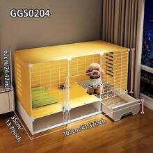 Modular Home Dog Cage With Pullout Tray, Small Pet Crate With Drawer, Suitable For Puppies, Teddy/Pomeranian And Other Small Dogs, Rabbits And Other Small Animals - Multicolor - View 4