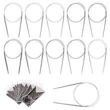 11pcs/Set Stainless Steel Round Knitting Crochet Hooks Set, 80cm Length, With Storage Bag, DIY Handcraft Tools - 80cm - View 8