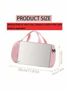 1pc "Gymnastics Girl" Graphic Shoulder Bag - Adjustable Strap And Top Handle, Fabric Mini Bag | 4 Styles And Multiple Colors Available, Multifunctional Small Gym Bag For Fitness/Dance/Commute/Outdoor | Casual Minimalist Handbag | Perfect Gift For Friends/Family/Loved Ones - Ideal Holiday & Back-To-School Gift For Fitness Enthusiasts,New Year's Gift, Valentine's Day Gift - Multicolor - View 9