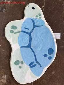 1 件卡通海龟形状地毯，适用于浴室垫、浴室地毯、门垫、小地毯、地毯、地垫、家居装饰、地毯、户外垫、家居装饰、地毯、卧室地毯、可洗地毯、毛绒地毯、毛绒地毯、秋冬地毯、厚实/毛绒 - 彩色 - 查看 6
