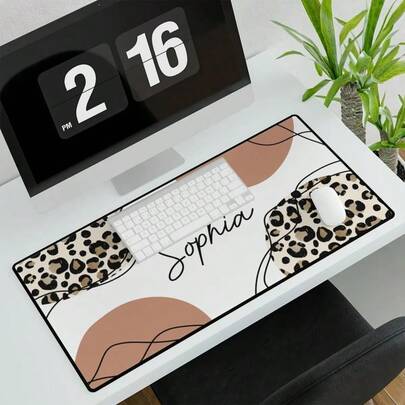 1PC Personalized Name Large Mouse Pad With Stitched Edges, Custom Rectangle Mousepad Gift For Friend Girlfriend Boyfriend, Perfect Boy Gift For Birthday, Anniversary, Valentine's Day, 2026 Back-To-School Season - 23.6" X 13.8"