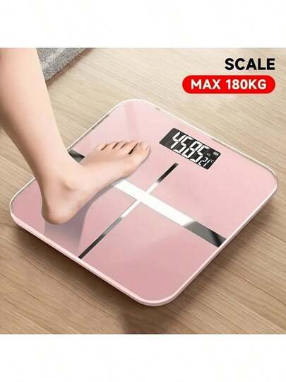 1 pieza Báscula inteligente con cinta métrica 3 en 1, capacidad de hasta 400 libras, báscula digital de peso corporal inteligente - báscula de baño de alta precisión - usuarios ilimitados, reconocimiento automático, pantalla LCD multifunción clara con temperatura, adecuada para uso en el hogar, dormitorio o gimnasio