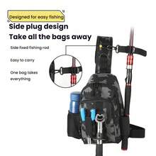 Men's Camouflage Chest Bag Tactical Sling Backpack – Multi-Pocket Crossbody Shoulder Bag For Hiking, Cycling, Travel And Daily Carry - Multicolor - View 4